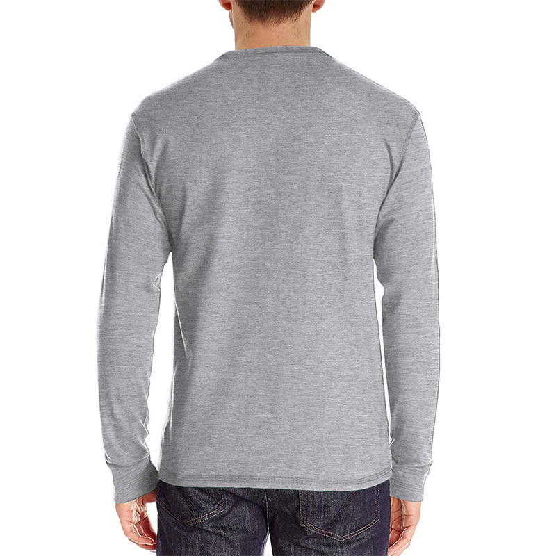Men's Long Sleeve Henley Style - đánh giá và giá Undershirt Crew Neck