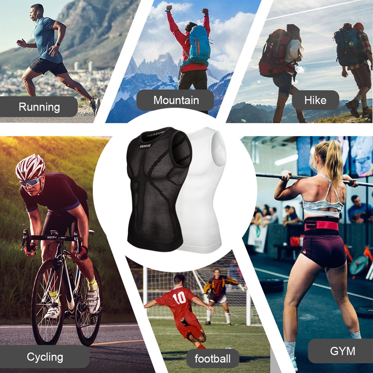 DAREVIE Cycling First Layer Ma - đánh giá và giá Sleeveless Undershirt