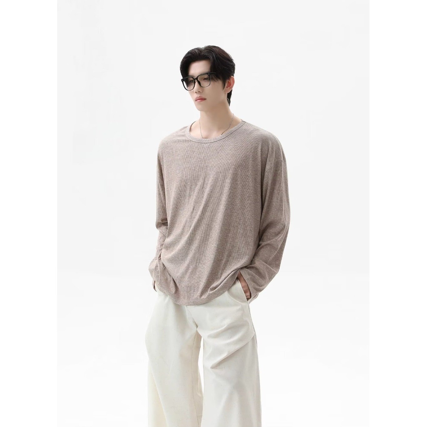 2026 Autumn New Texture Long S - đánh giá và giá Undershirt Crew Neck