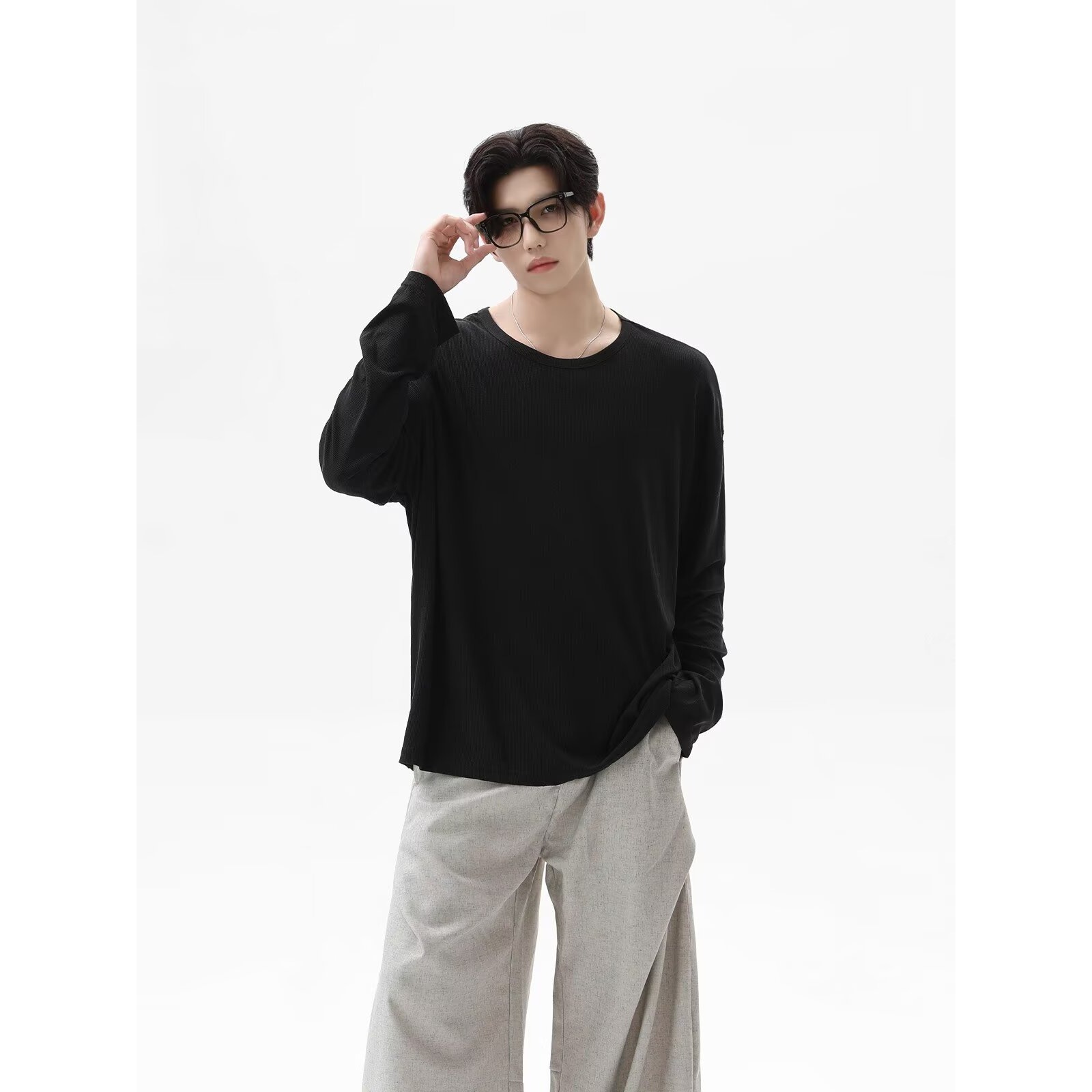 2026 Autumn New Texture Long S - đánh giá và giá Undershirt Crew Neck