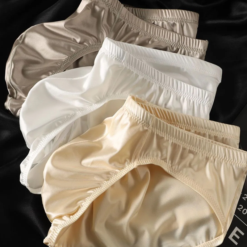 4pcs Mens Briefs Shinny Satin  - đánh giá và giá Boxer Shorts Modal